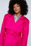 NastyGal Extreme Shoulder Belted Trench Coat thumbnail 3
