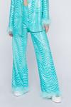 NastyGal Marble Tailored Feather Trim Pants thumbnail 3