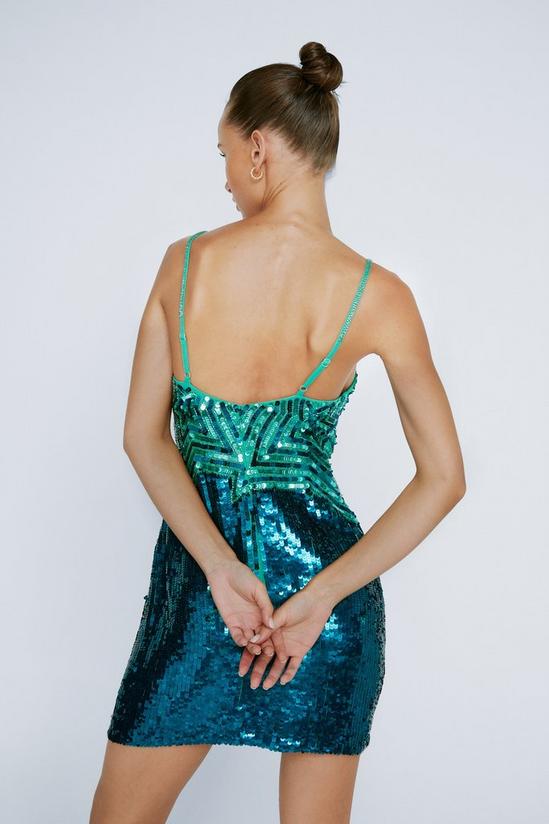 NastyGal Petite Star Sequin Strappy Mini Dress 4