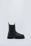 NastyGal Real Leather Harness Detail Chelsea Boot thumbnail 3