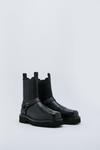 NastyGal Real Leather Harness Detail Chelsea Boot thumbnail 4