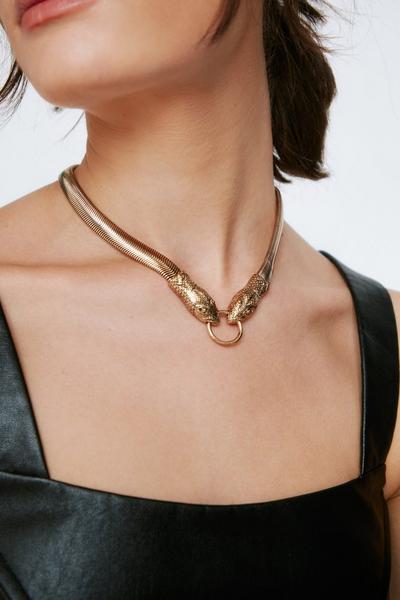 NastyGal  Flat Snake Chain Necklace