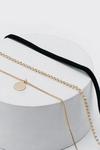 NastyGal Layered Diamante Choker With Chain Necklace thumbnail 3