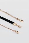 NastyGal Layered Diamante Choker With Chain Necklace thumbnail 4