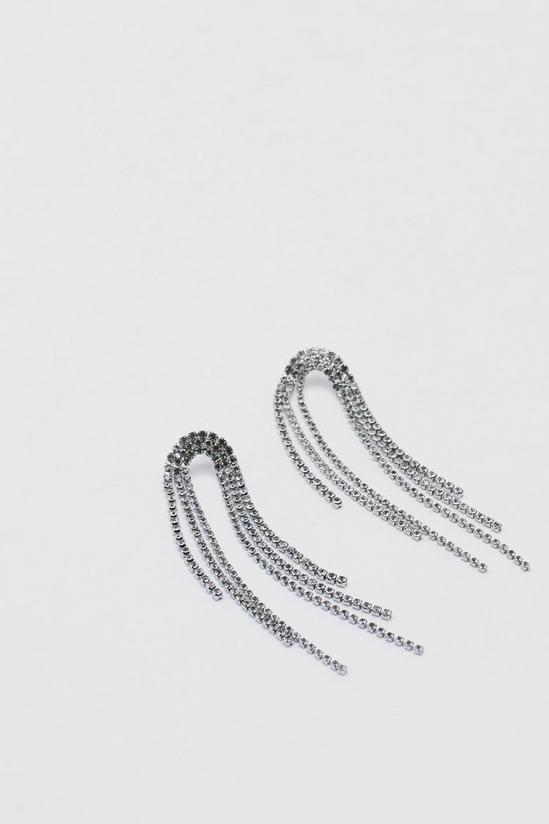 NastyGal Diamante Drop Earrings 3
