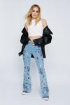 NastyGal Sequin Embroidered Flare Jean thumbnail 1