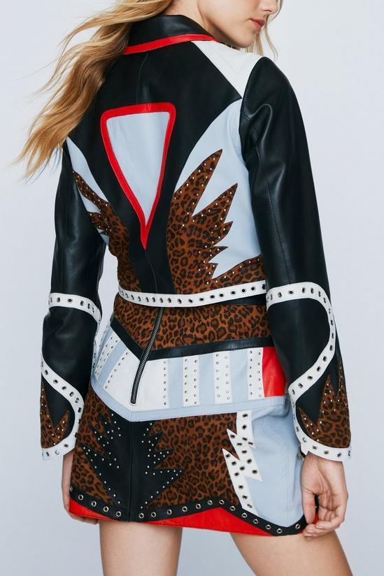 NastyGal Real Leather Leopard Jacket 4