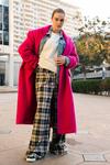 NastyGal Plus Size Check Tailored Wide Leg Trousers thumbnail 1