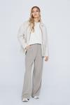 NastyGal Pleat Front Tailored Wide Leg Trousers thumbnail 1