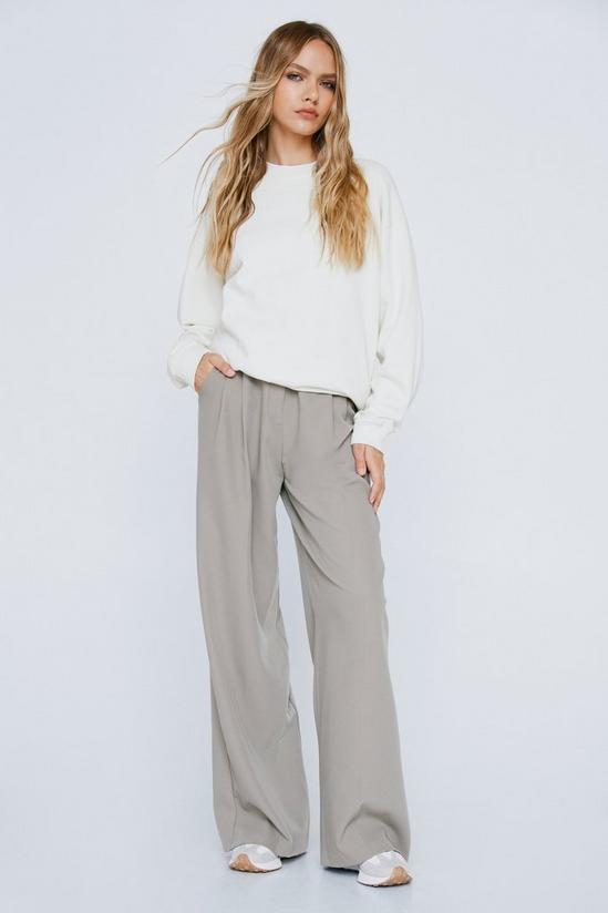 NastyGal Pleat Front Tailored Wide Leg Trousers 2