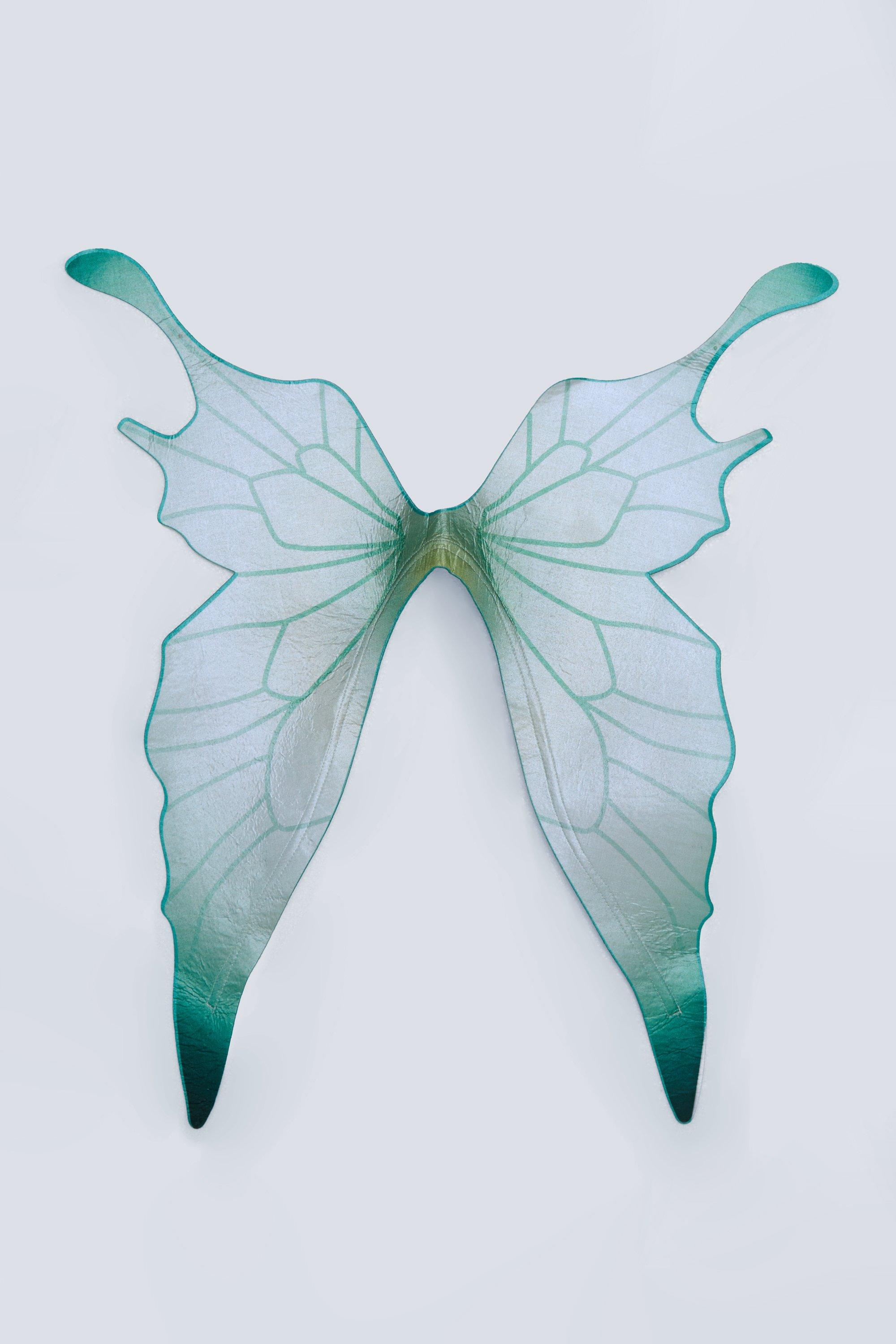 boohoo Halloween 2023 Fairy Wings - Green - One Size