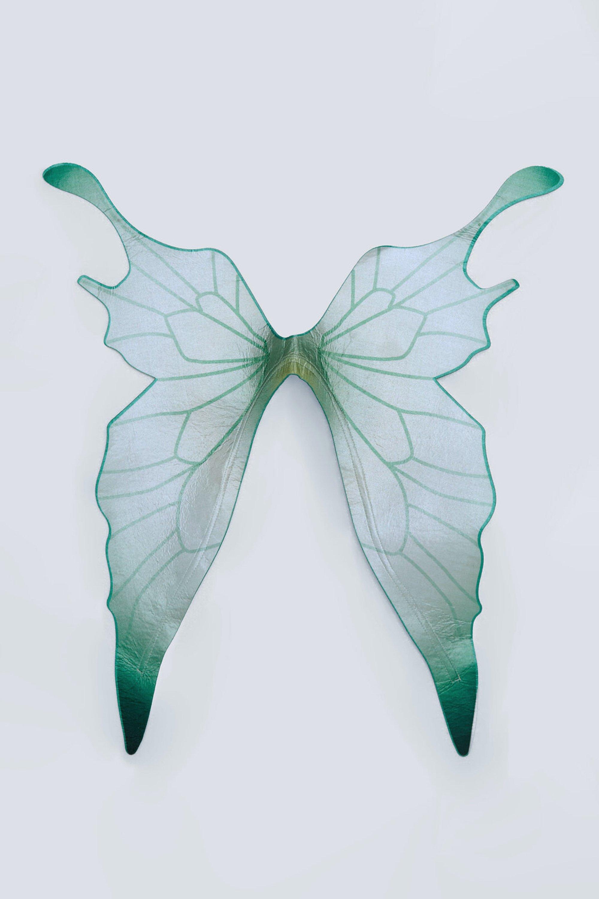 boohoo Halloween 2023 Fairy Wings - Green - One Size