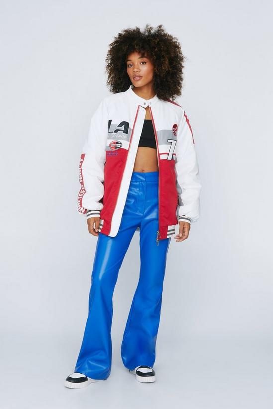 NastyGal Faux Leather Flares 1