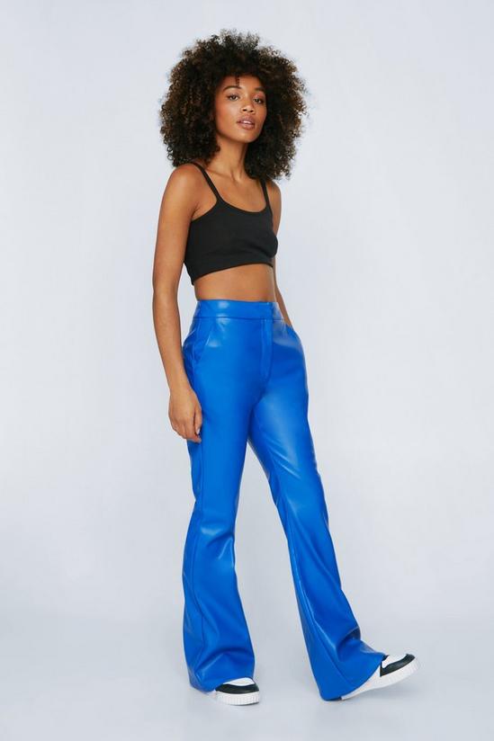 NastyGal Faux Leather Flares 2
