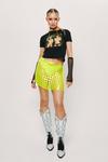 NastyGal Neon Disc Chainmail Sequin Mini Skirt thumbnail 2