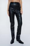 NastyGal Faux Leather Slim Fit Straight Leg Trousers thumbnail 2