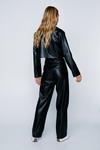 NastyGal Faux Leather Straight Leg Trousers thumbnail 4