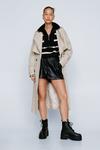 NastyGal Faux Leather High Waisted Shorts thumbnail 2