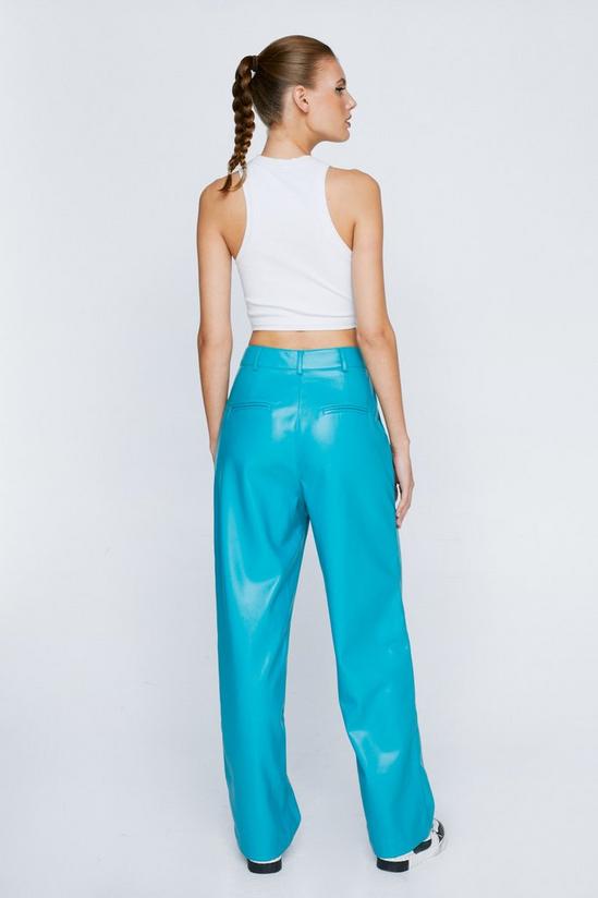 NastyGal Faux Leather Straight Leg Trousers 4