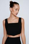 NastyGal Premium Tailored Co-ord Cropped Corset Top thumbnail 1