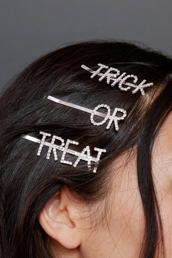 NastyGal Trick Or Treat Diamante Hair Clips 1