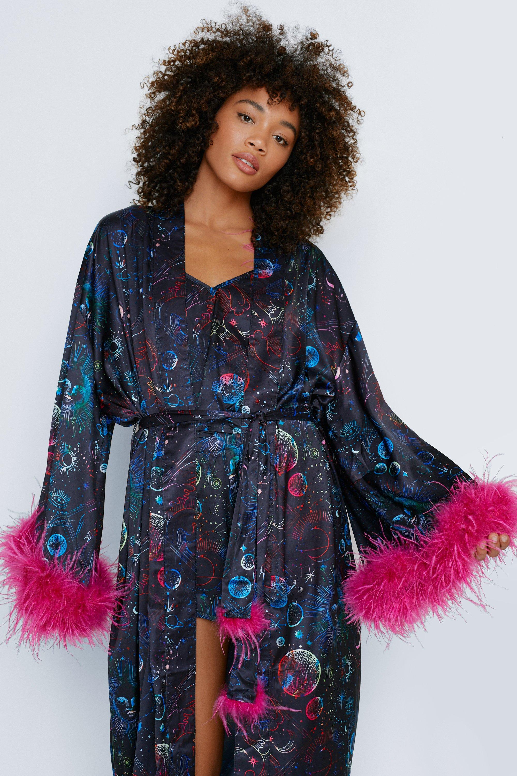 Boohoo satin shop dressing gown