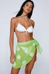 NastyGal Glitter Flower Embellished Cover Up Sarong thumbnail 1