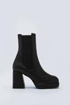 NastyGal Faux Leather Platform Chelsea Boots thumbnail 3