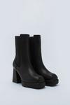 NastyGal Faux Leather Platform Chelsea Boots thumbnail 4