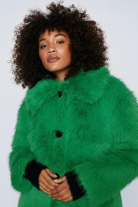 NastyGal Premium Faux Fur Oversized Coat 3