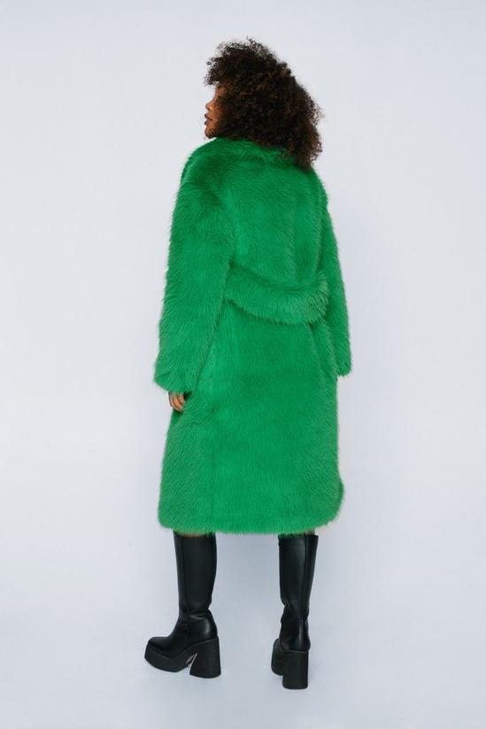 NastyGal Premium Faux Fur Oversized Coat 4