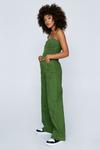 NastyGal Embroidered Star Twill Wide Leg Jumpsuit thumbnail 3
