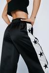 NastyGal Embroidered Star Taping Satin Trousers thumbnail 2