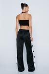 NastyGal Embroidered Star Taping Satin Trousers thumbnail 4