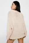 NastyGal Premium Cable Knit Oversized Jumper thumbnail 4