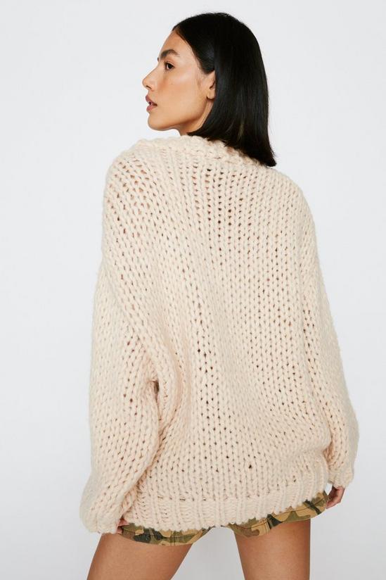 NastyGal Premium Cable Knit Oversized Jumper 4