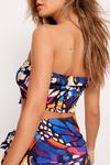 NastyGal Rayon Twill Butterfly Tie Bandeau Top thumbnail 3