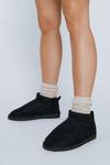 NastyGal Faux Suede Ankle Slipper Boots thumbnail 1