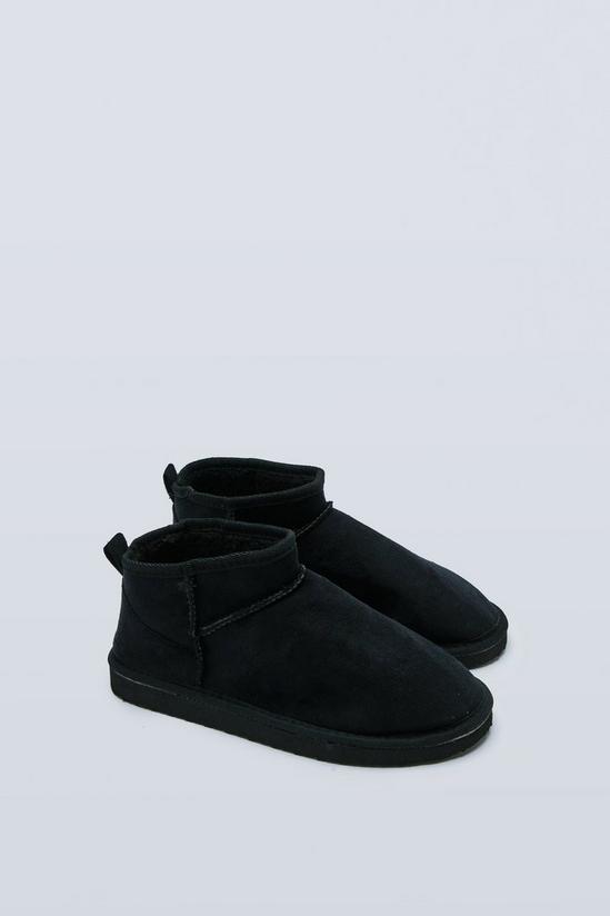 NastyGal Faux Suede Ankle Slipper Boots 4
