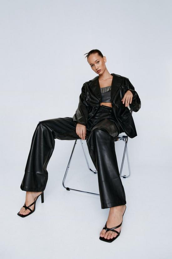 NastyGal Premium Faux Leather Trousers 2