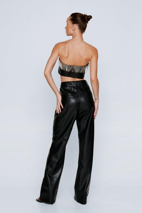 NastyGal Premium Faux Leather Trousers 4