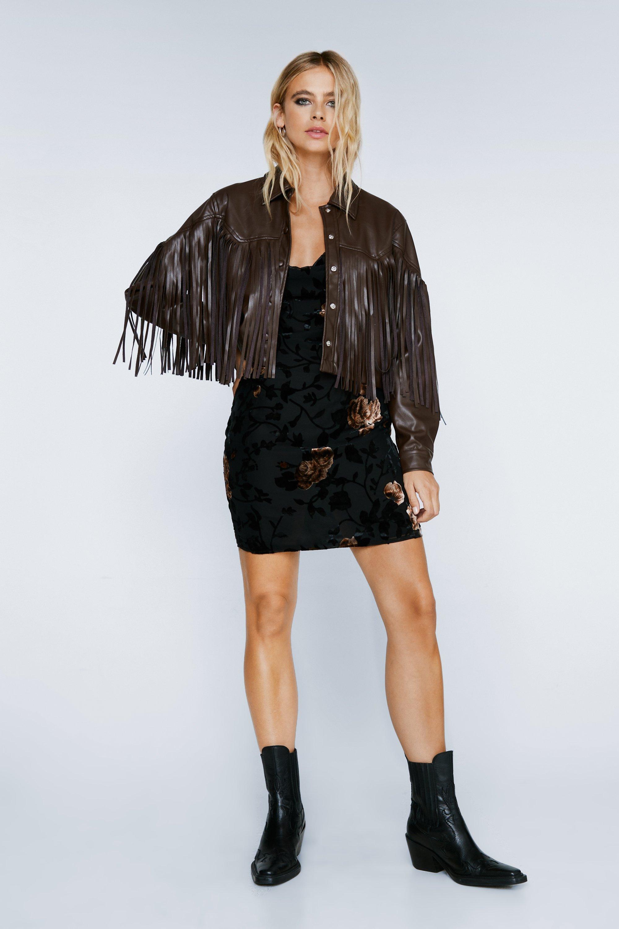 Faux suede hot sale western jacket