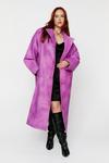 NastyGal Plus Size Distressed Faux Leather Trench thumbnail 1