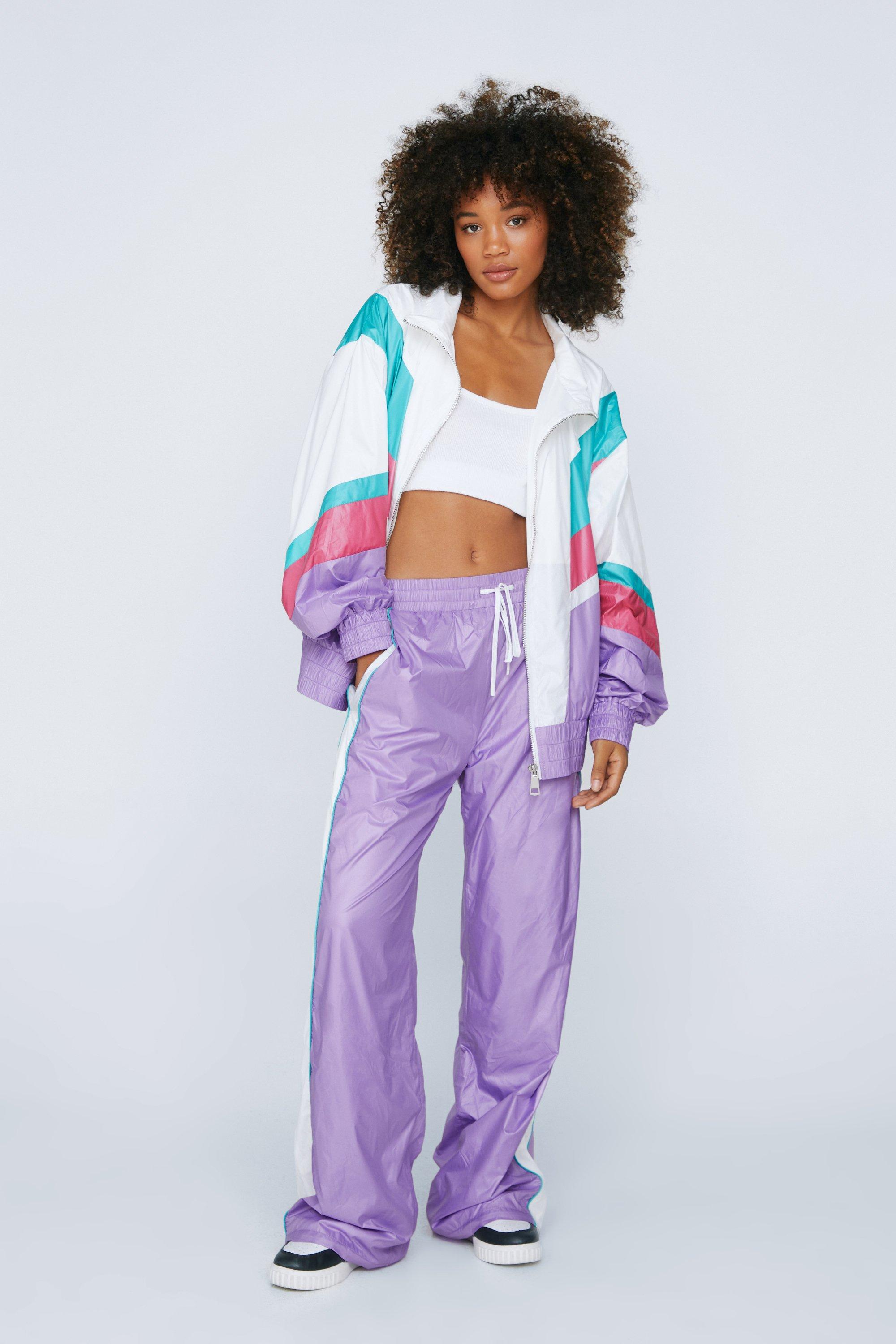 Colorblock on sale windbreaker womens