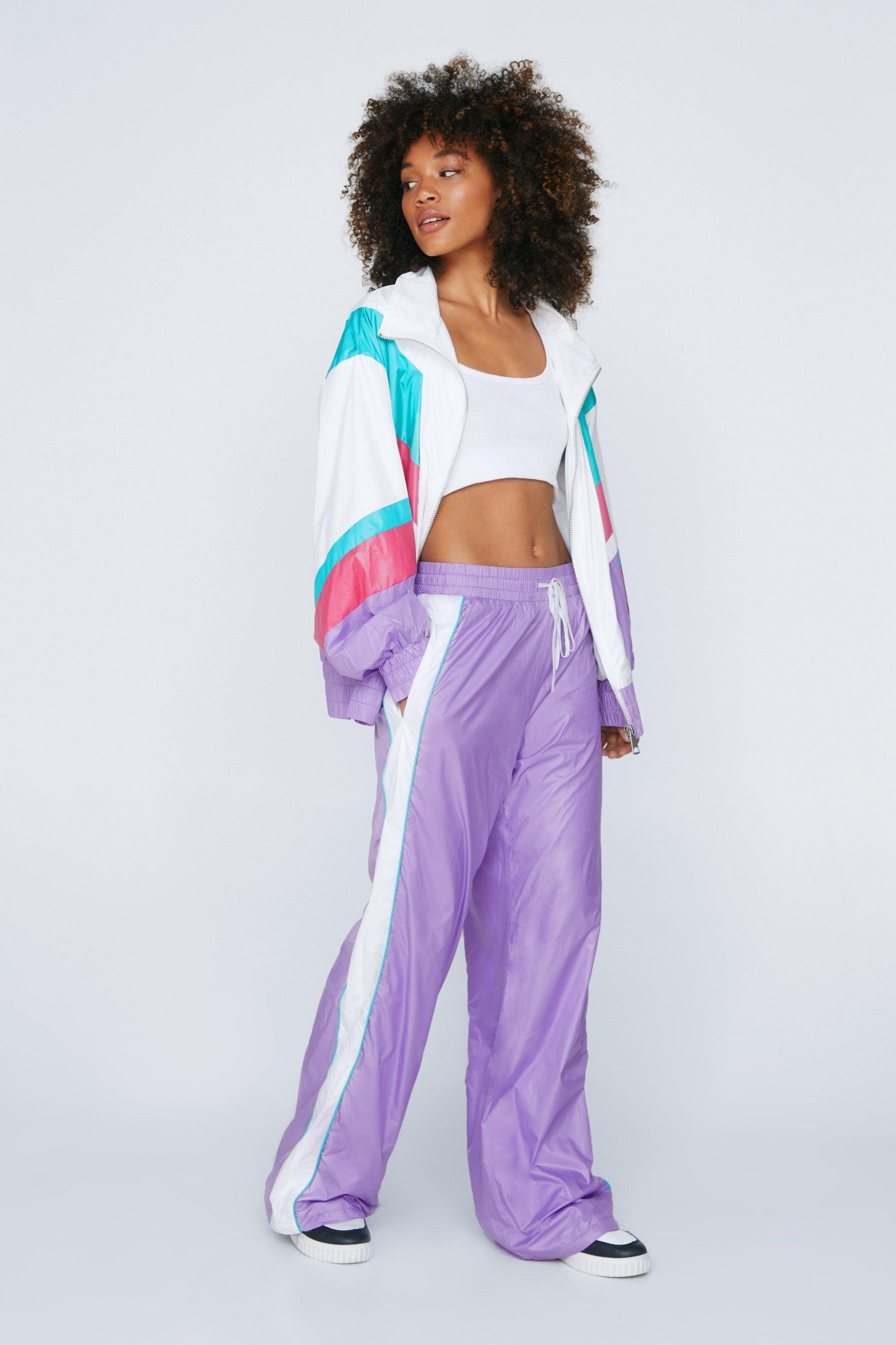 Color block sale track pants womens