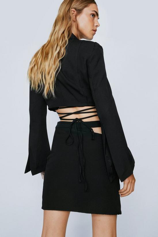 NastyGal Cut-Out Detail Tailored Mini Skirt 3