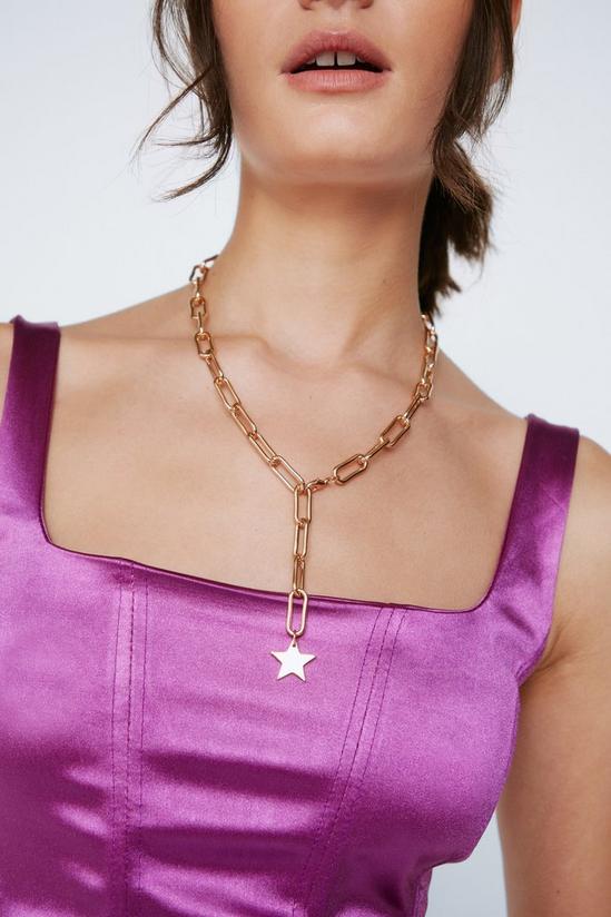 NastyGal Star Detail Chain Link Necklace 1