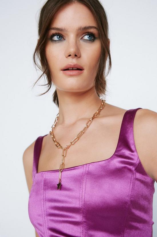 NastyGal Star Detail Chain Link Necklace 2