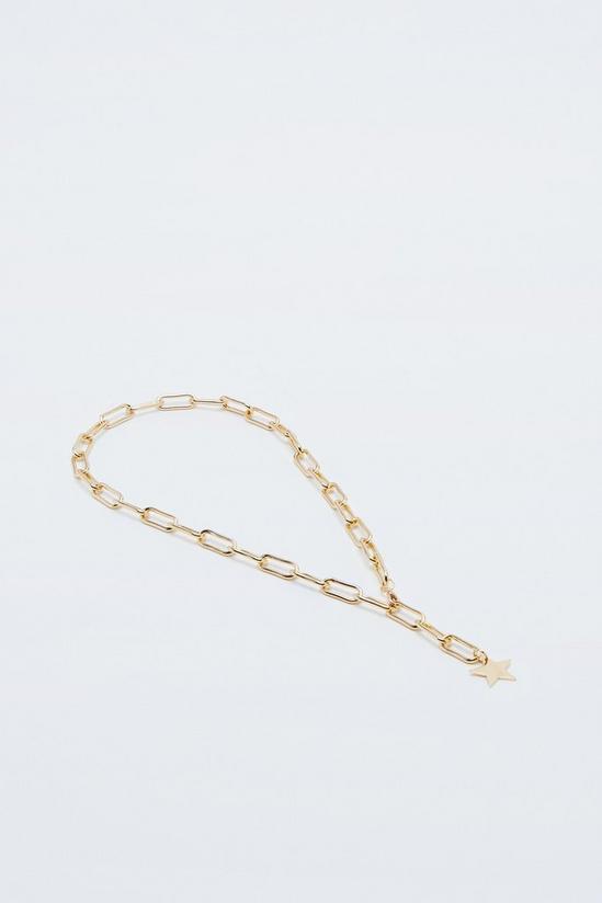 NastyGal Star Detail Chain Link Necklace 3