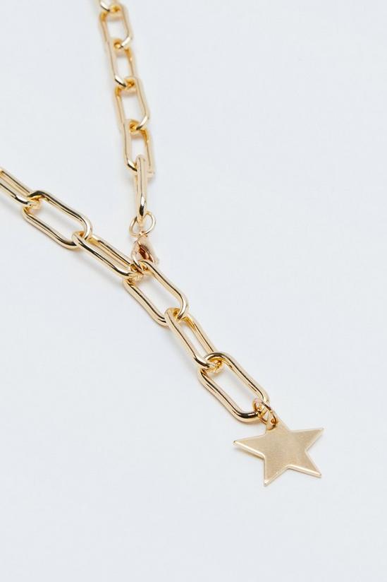 NastyGal Star Detail Chain Link Necklace 4